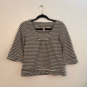 Old Navy Black and White Striped Top